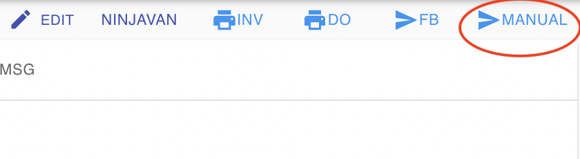 Order view when FB Send is unavailable due to customer privacy settings